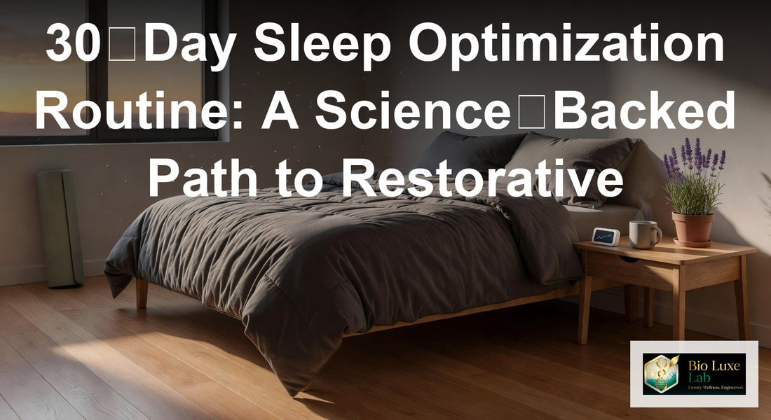 30‑Day Sleep Optimization Routine: A Science‑Backed Path to Restorative Nightly Recovery