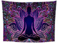 Create a Calm Mindset with This Minimalist Meditation Line Tapestry