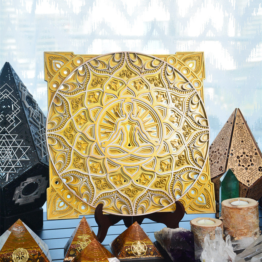 Create a Peaceful Space with This Calming Meditation Wall Art