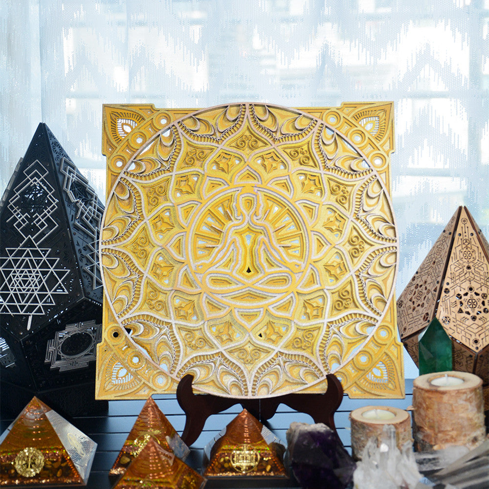 Create a Peaceful Space with This Calming Meditation Wall Art
