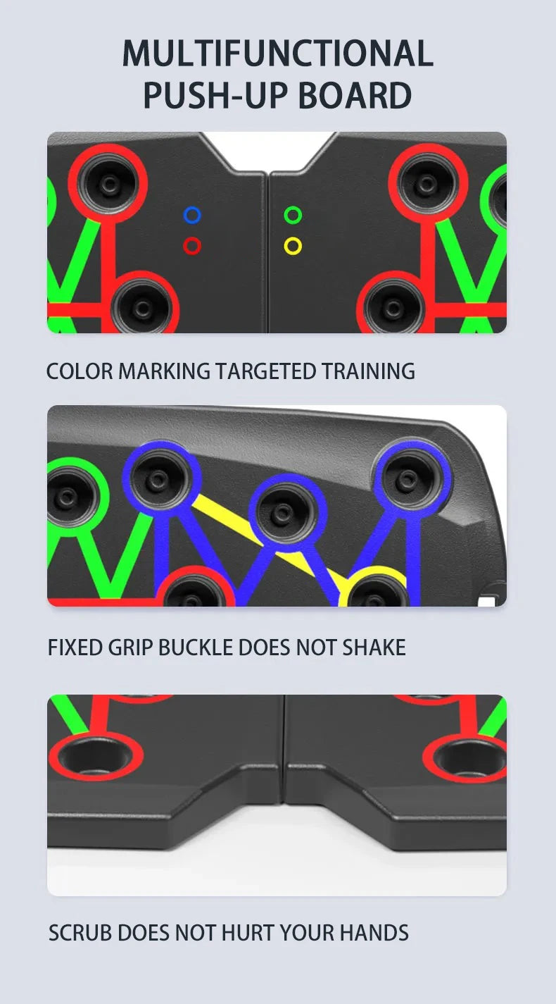 Precision Push-Up Board System – Multi-Angle Strength Training