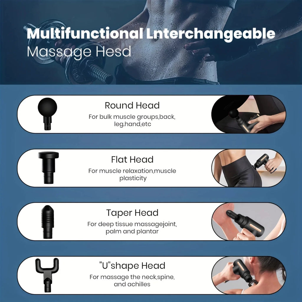 Deep Tissue Massage Gun – 30 Speed Levels for Complete Muscle Recovery