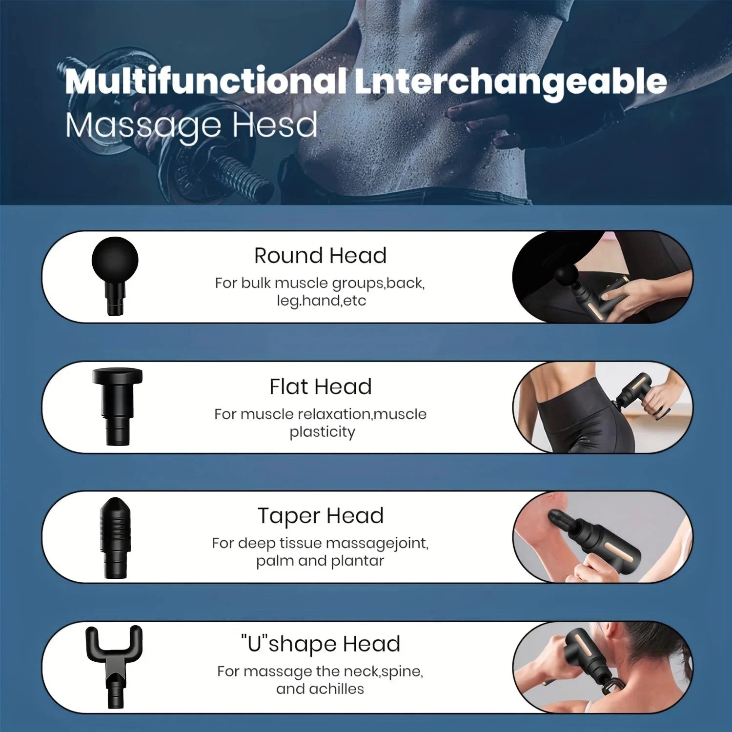 Deep Tissue Massage Gun – 30 Speed Levels for Complete Muscle Recovery