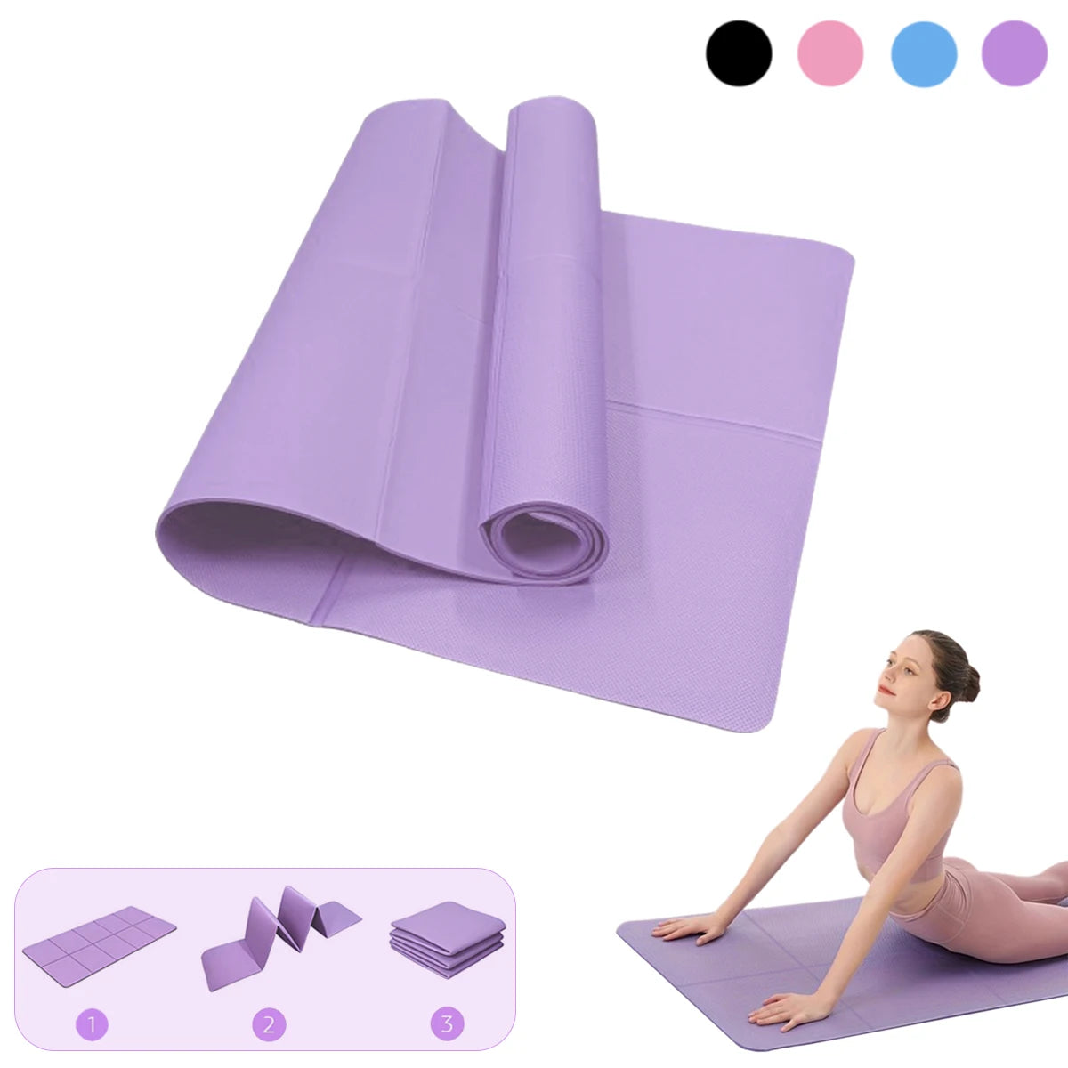 Foldable EVA Travel Yoga Mat
