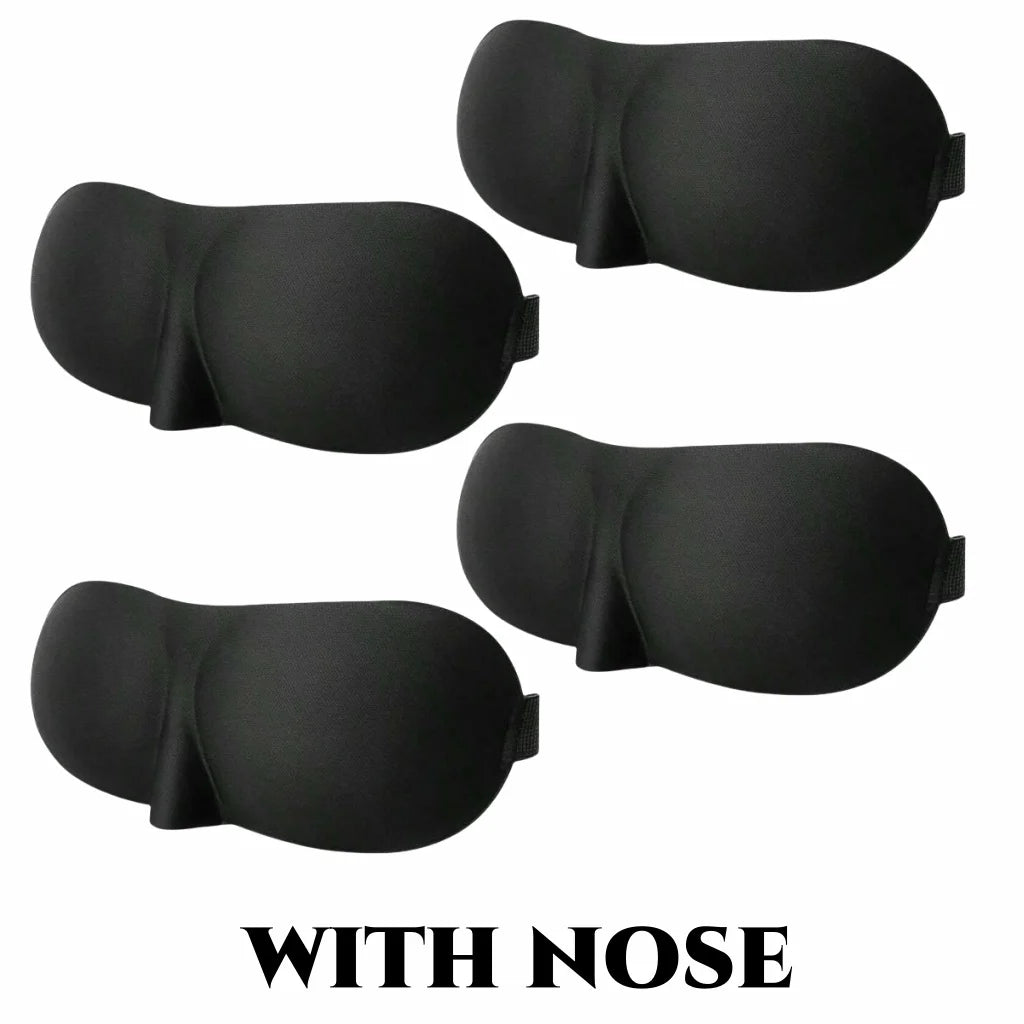 3D Contoured Light-Blocking Sleep Mask