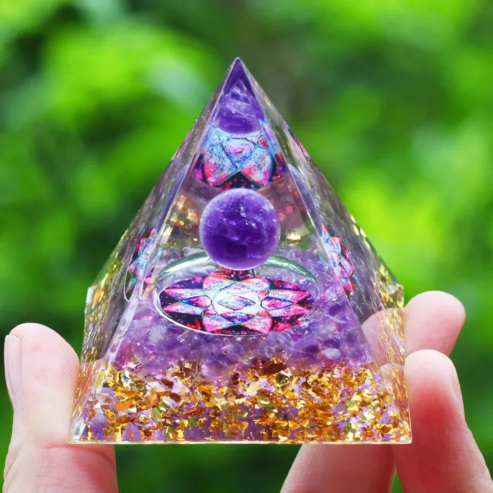 Crystal Pyramid for Meditation & Mindful Décor