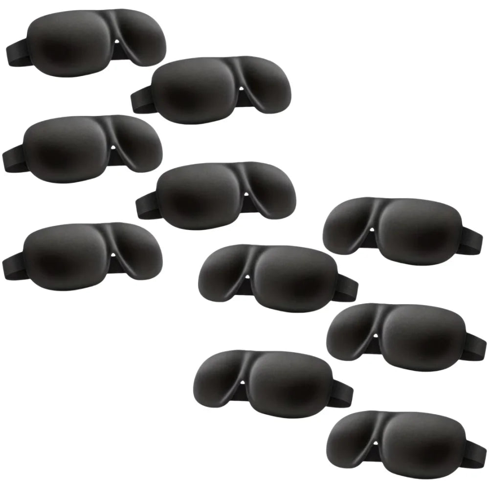 3D Contoured Light-Blocking Sleep Mask