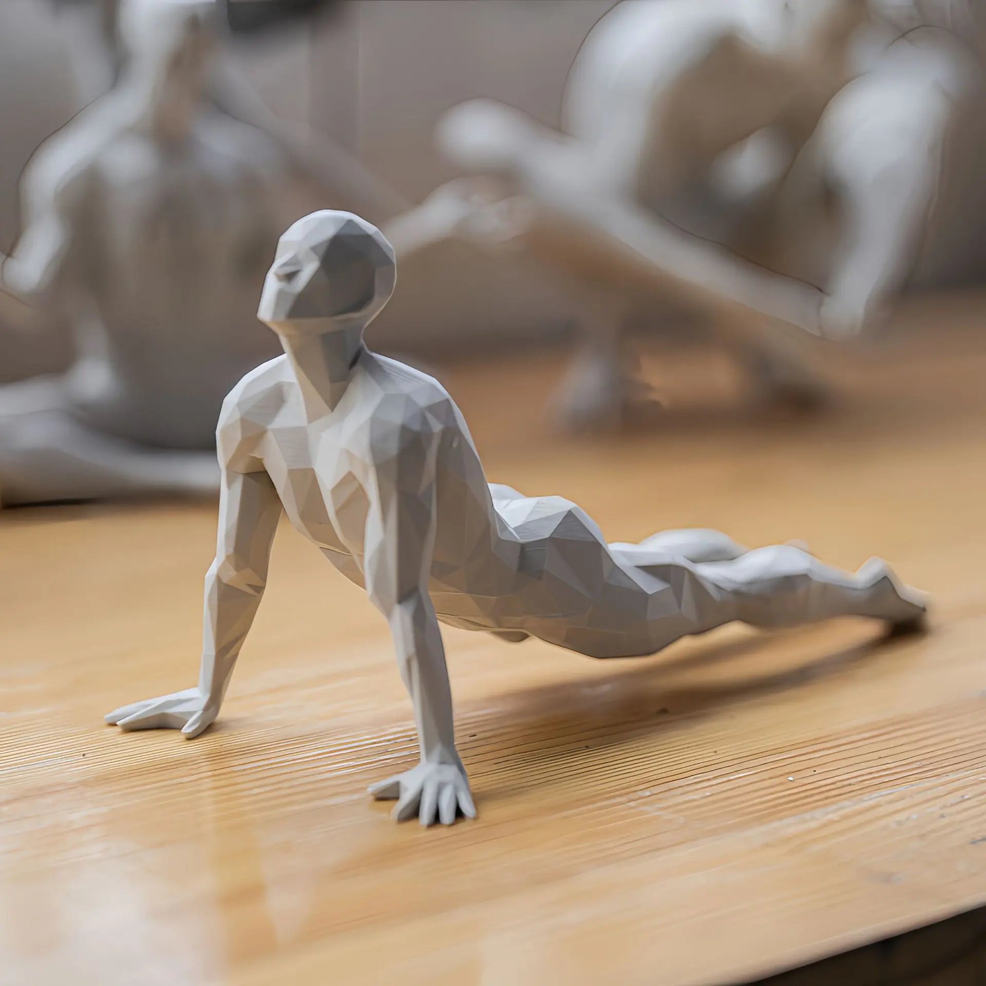Minimalist Yoga Figurine — 3D-Printed Contemplative Accent
