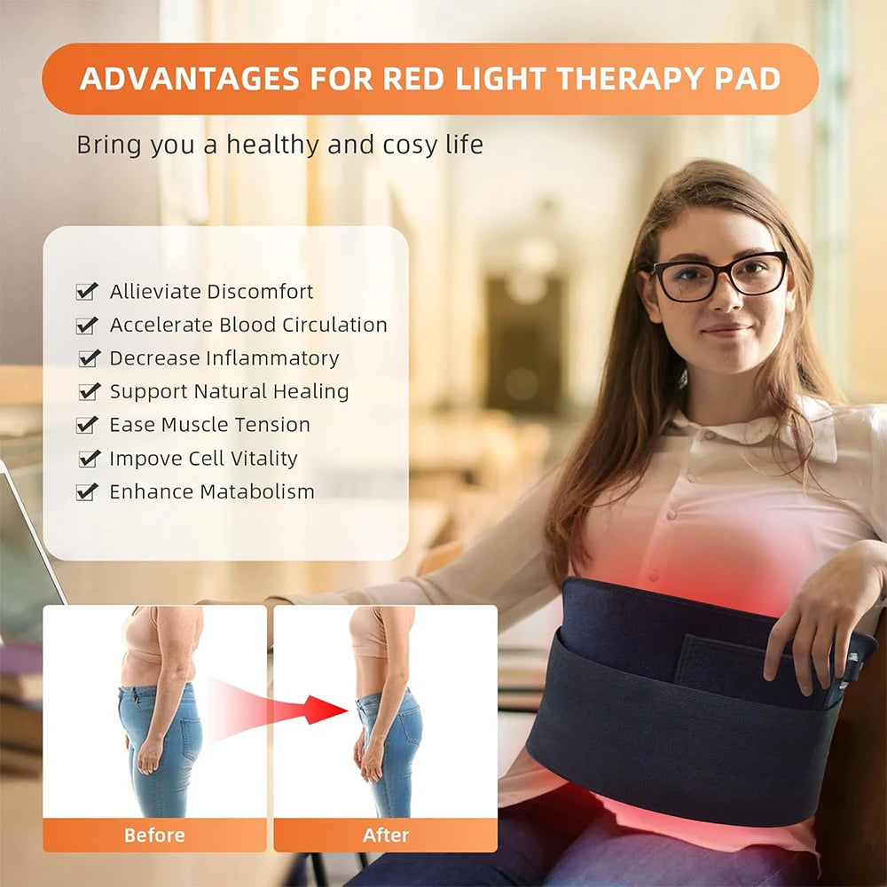 Dual-Wavelength Red & Near-Infrared Light Therapy Wrap