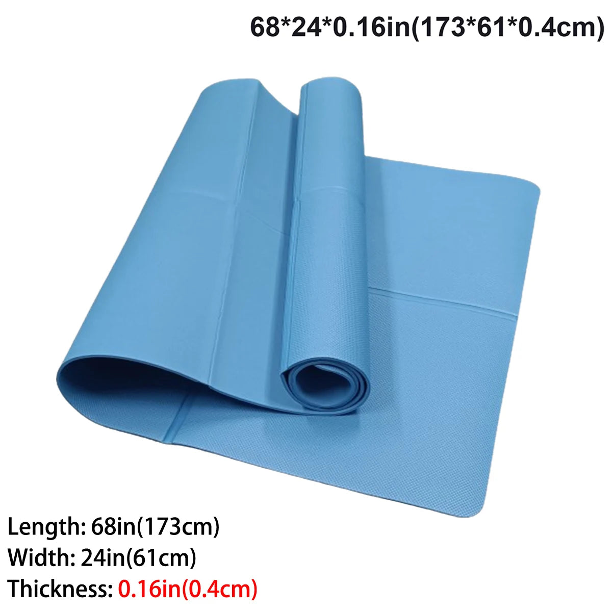 Foldable EVA Travel Yoga Mat