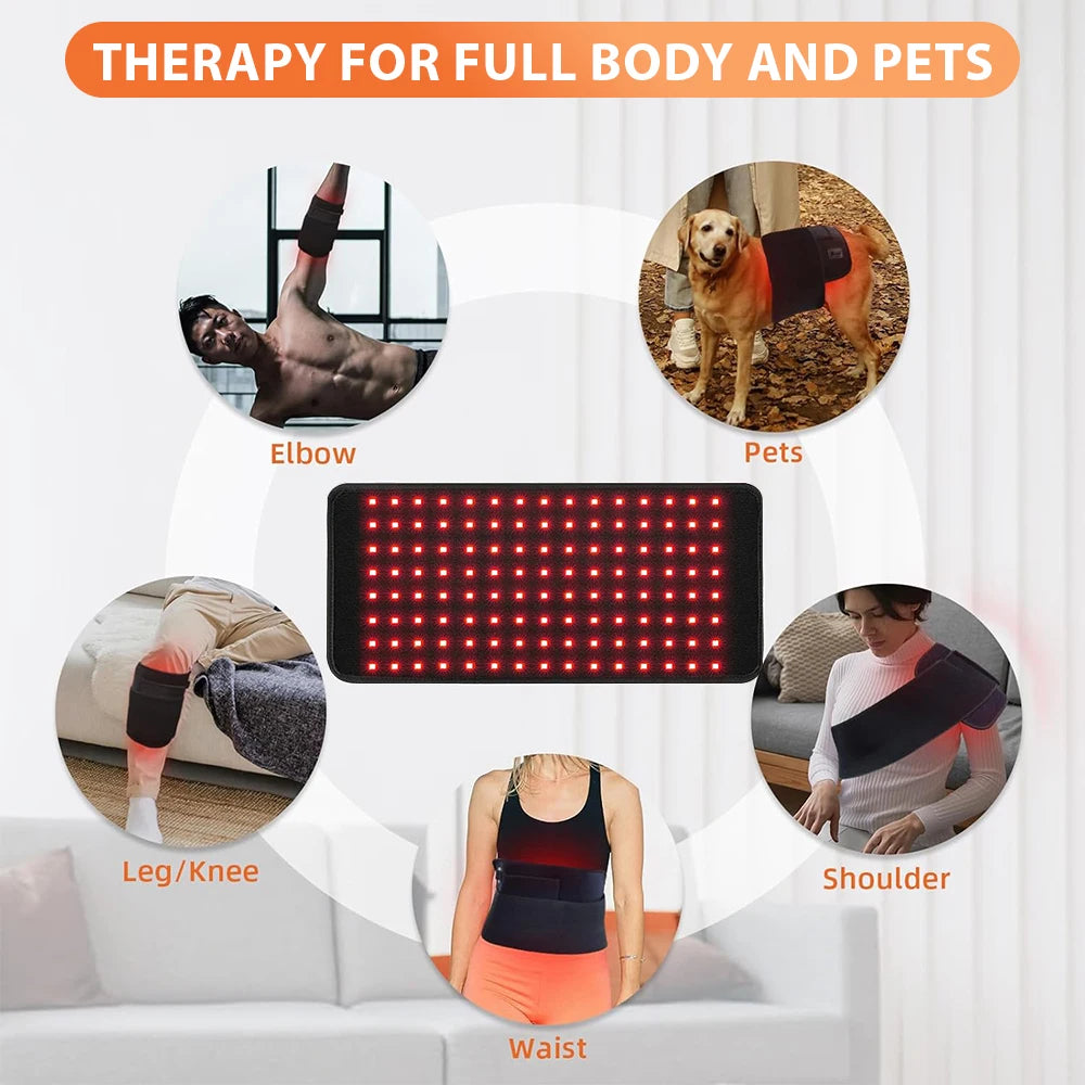 Dual-Wavelength Red & Near-Infrared Light Therapy Wrap