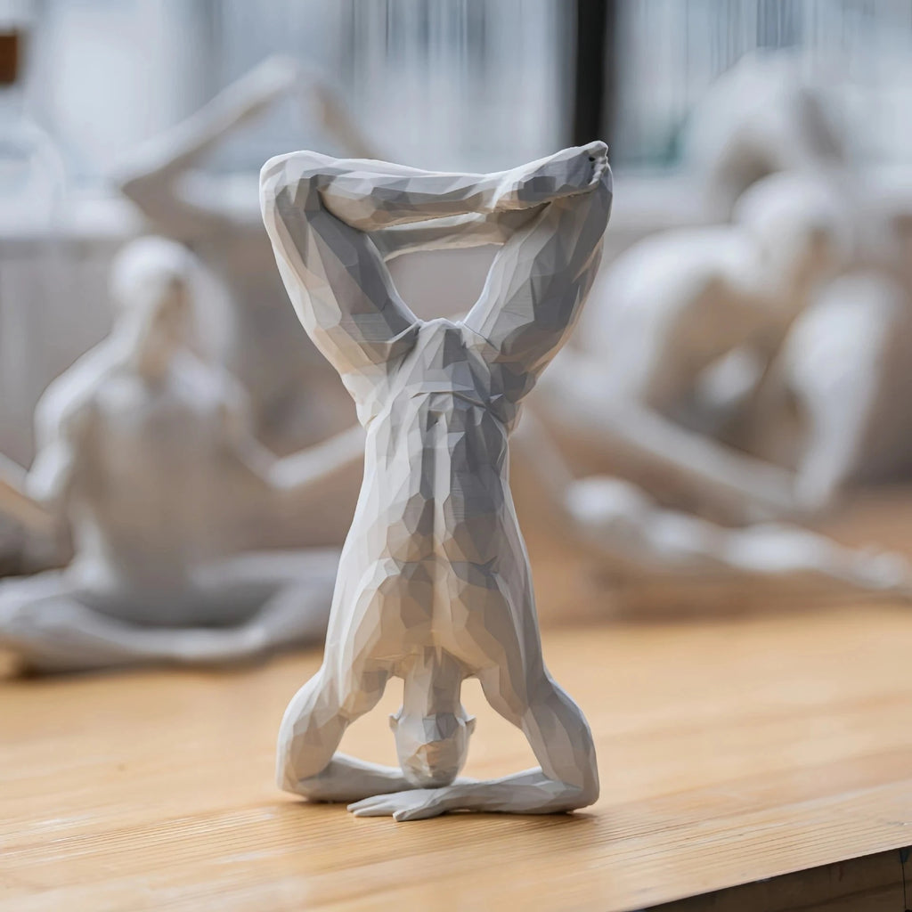 Minimalist Yoga Figurine — 3D-Printed Contemplative Accent