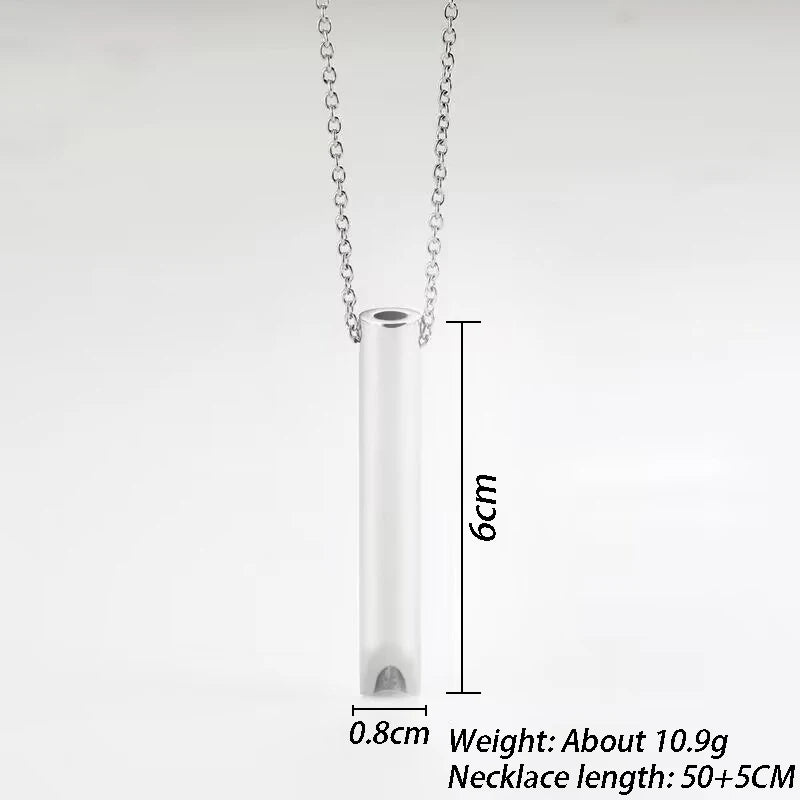 Stainless Steel Mindfulness Whistle Pendant