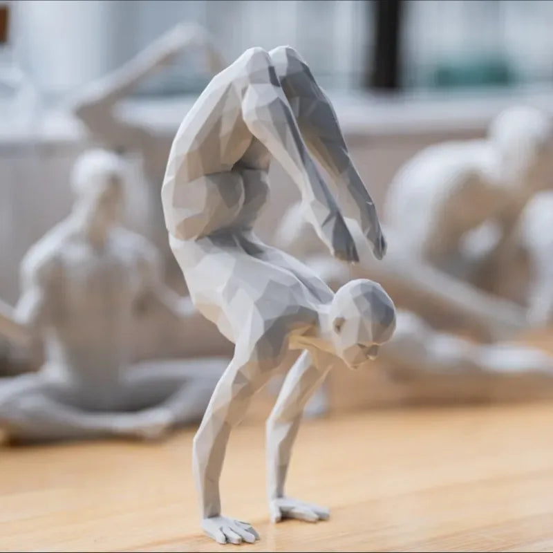 Minimalist Yoga Figurine — 3D-Printed Contemplative Accent