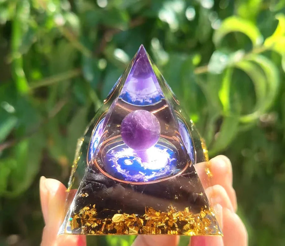 Crystal Pyramid for Meditation & Mindful Décor