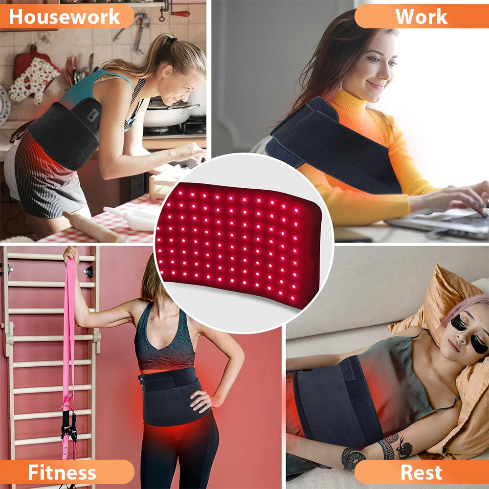 Dual-Wavelength Red & Near-Infrared Light Therapy Wrap