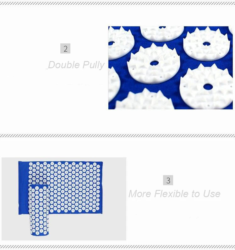 Compact Suede Acupressure Mat & Pillow