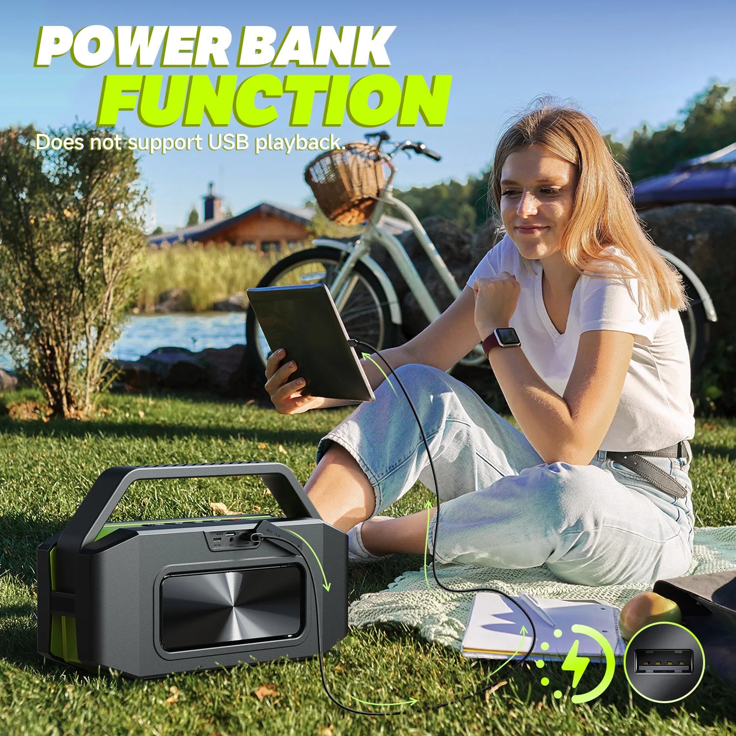 W-KING D9-1 Premium Portable Bluetooth Speaker System 100W