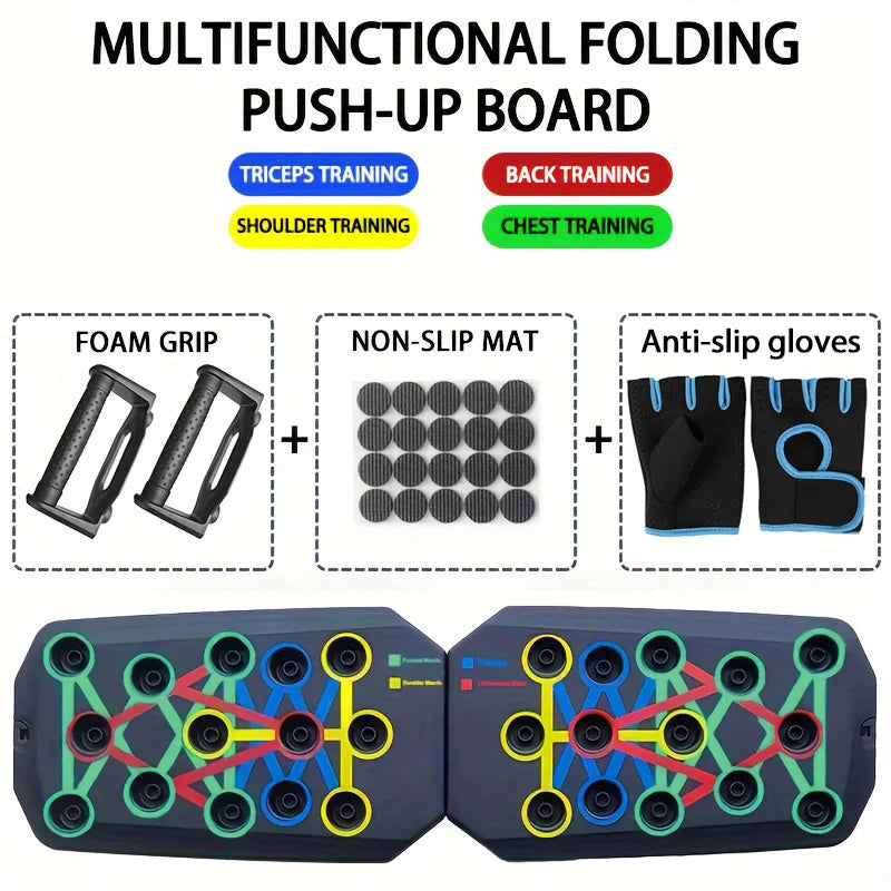 Precision Push-Up Board System – Multi-Angle Strength Training
