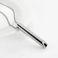Stainless Steel Mindfulness Whistle Pendant
