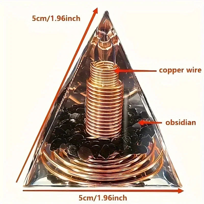 Crystal Pyramid for Meditation & Mindful Décor