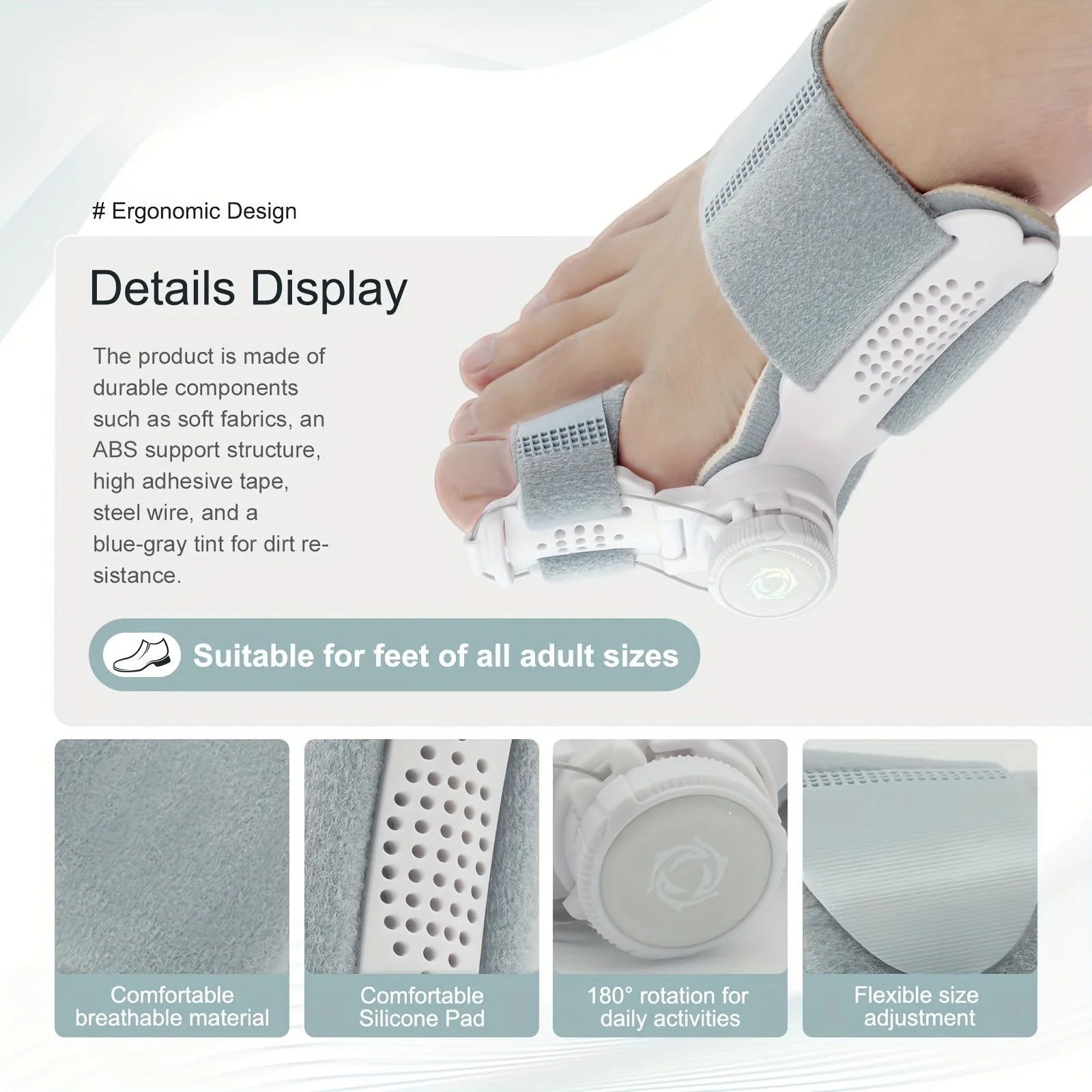 Adjustable Soft-Shell Toe Separator