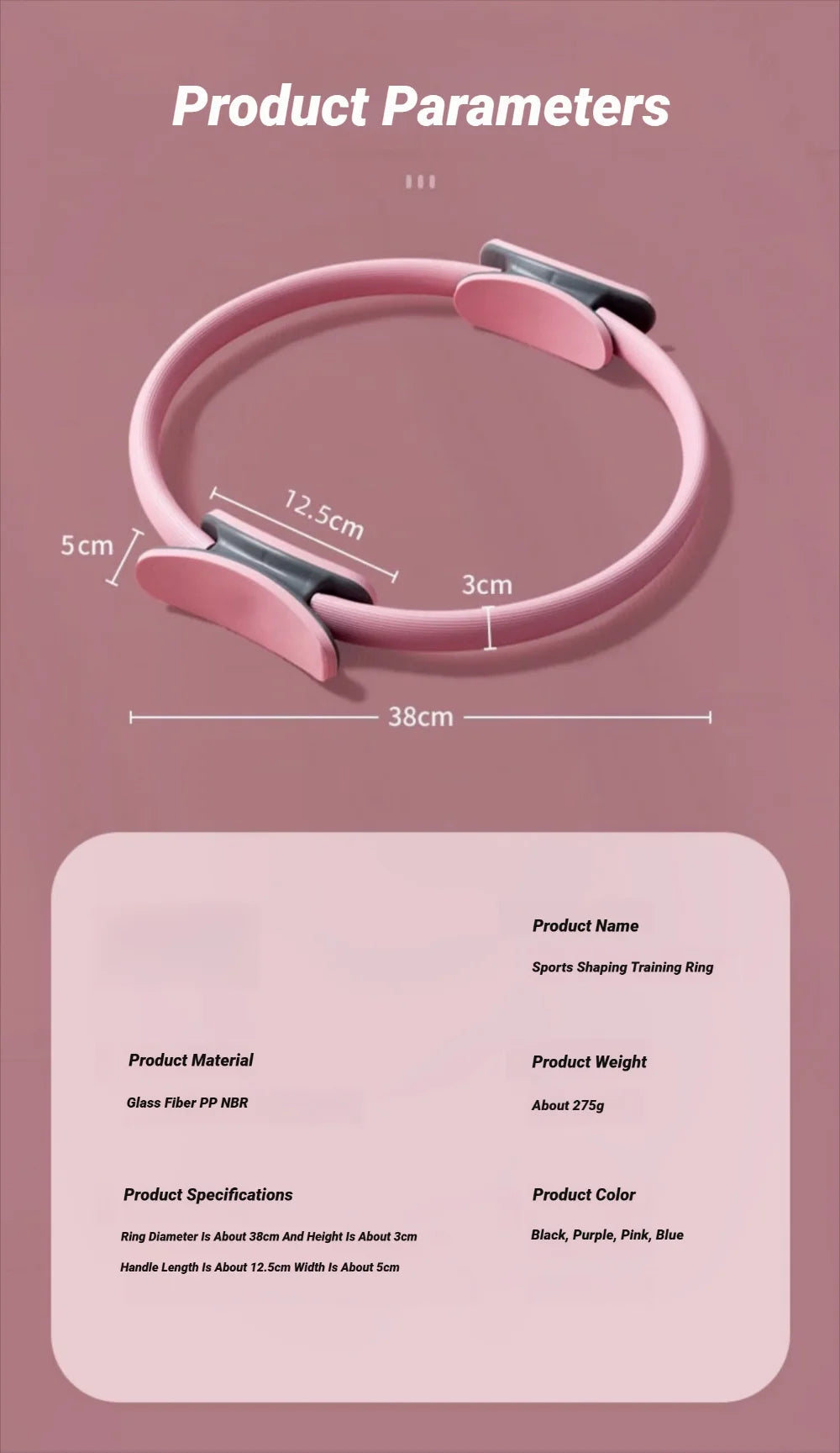 Ergonomic Pilates Resistance Ring