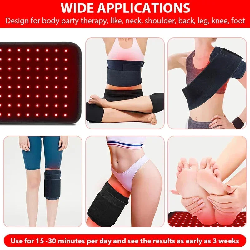 Dual-Wavelength Red & Near-Infrared Light Therapy Wrap
