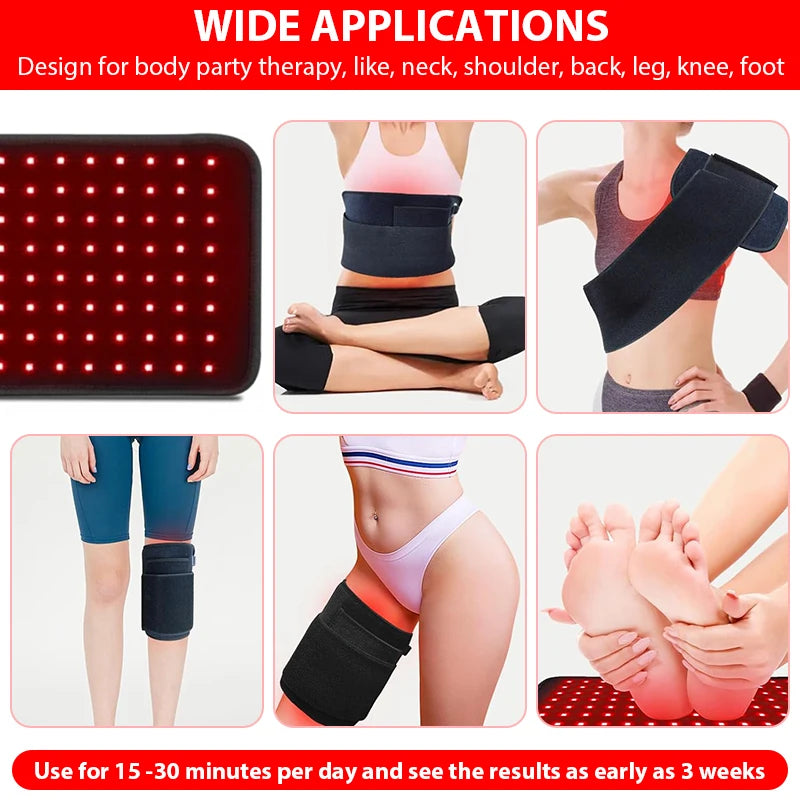 Dual-Wavelength Red & Near-Infrared Light Therapy Wrap