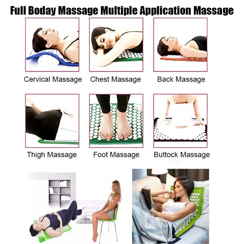 Compact Suede Acupressure Mat & Pillow