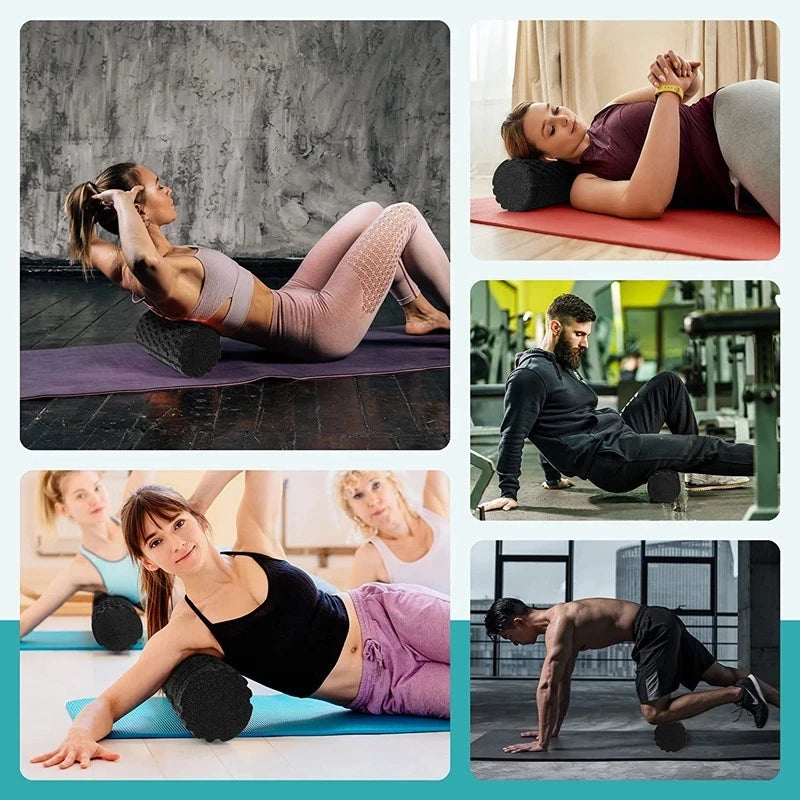 Grooved EPP Foam Roller for Yoga & Recovery