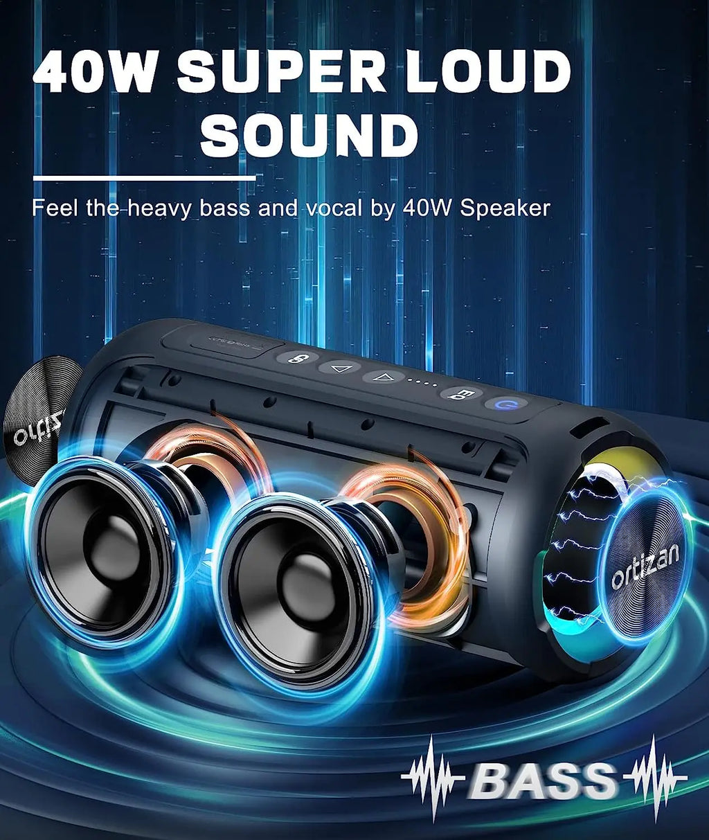 X8 Pro: Premium Portable Bluetooth Speaker 40W
