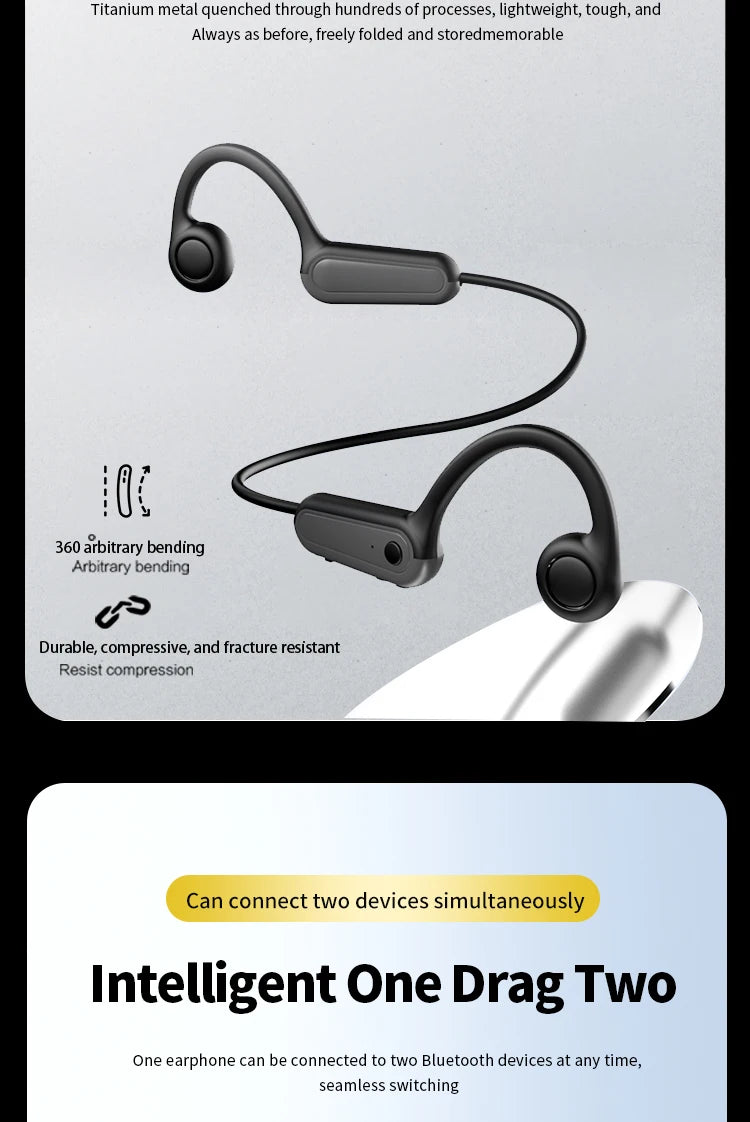 Open-Ear Bone Conduction Sports Headphones