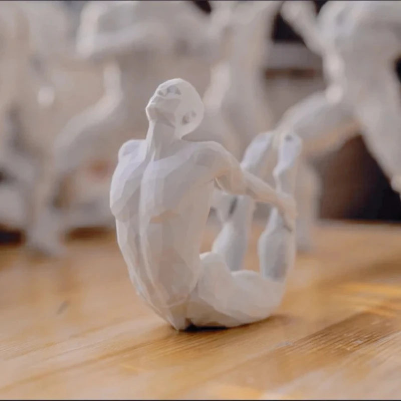 Minimalist Yoga Figurine — 3D-Printed Contemplative Accent