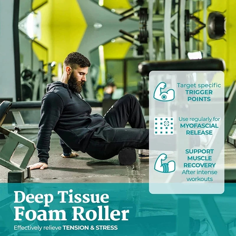 Grooved EPP Foam Roller for Yoga & Recovery