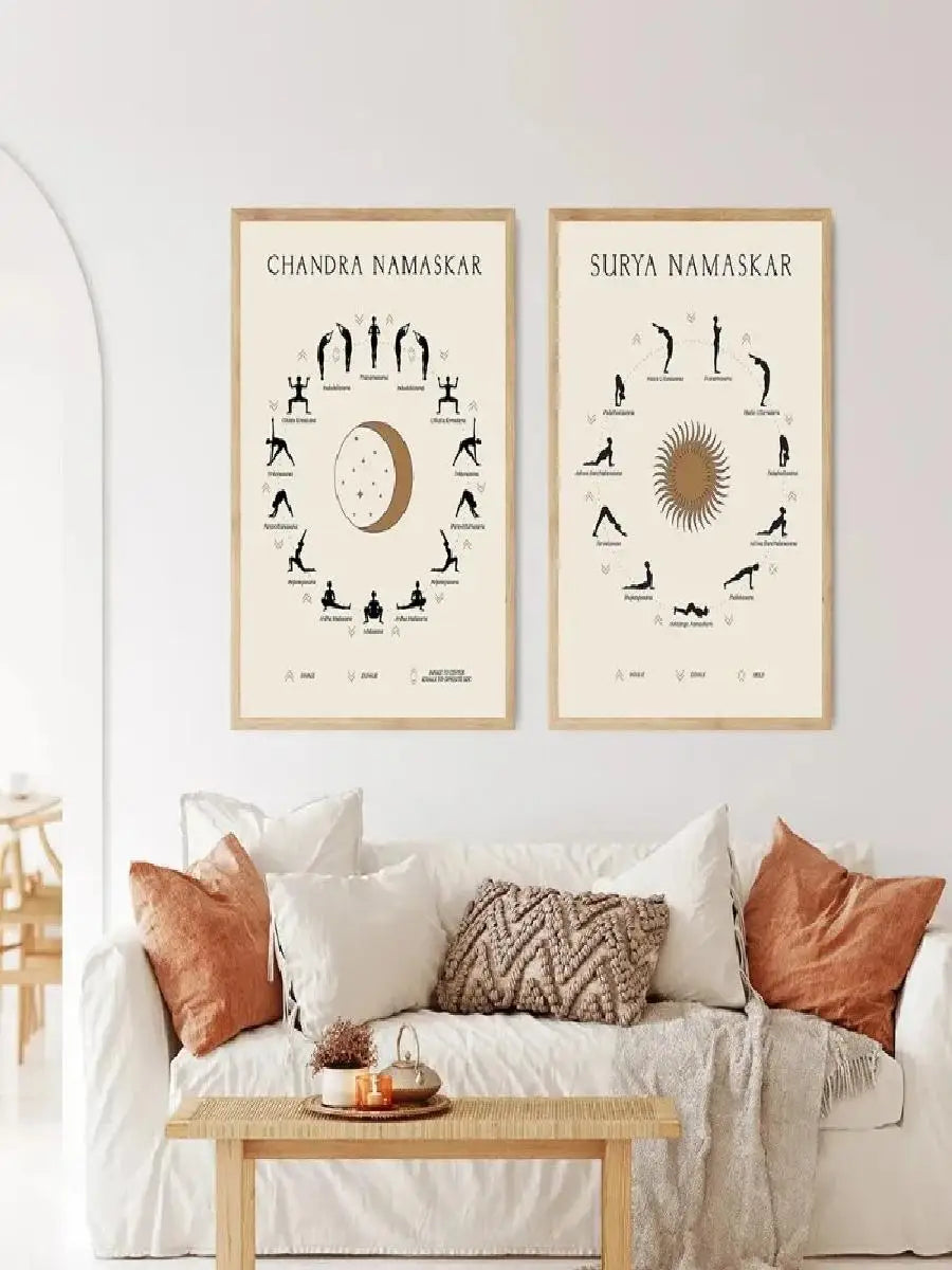 Yoga & Chakra Meditation Canvas Wall Art