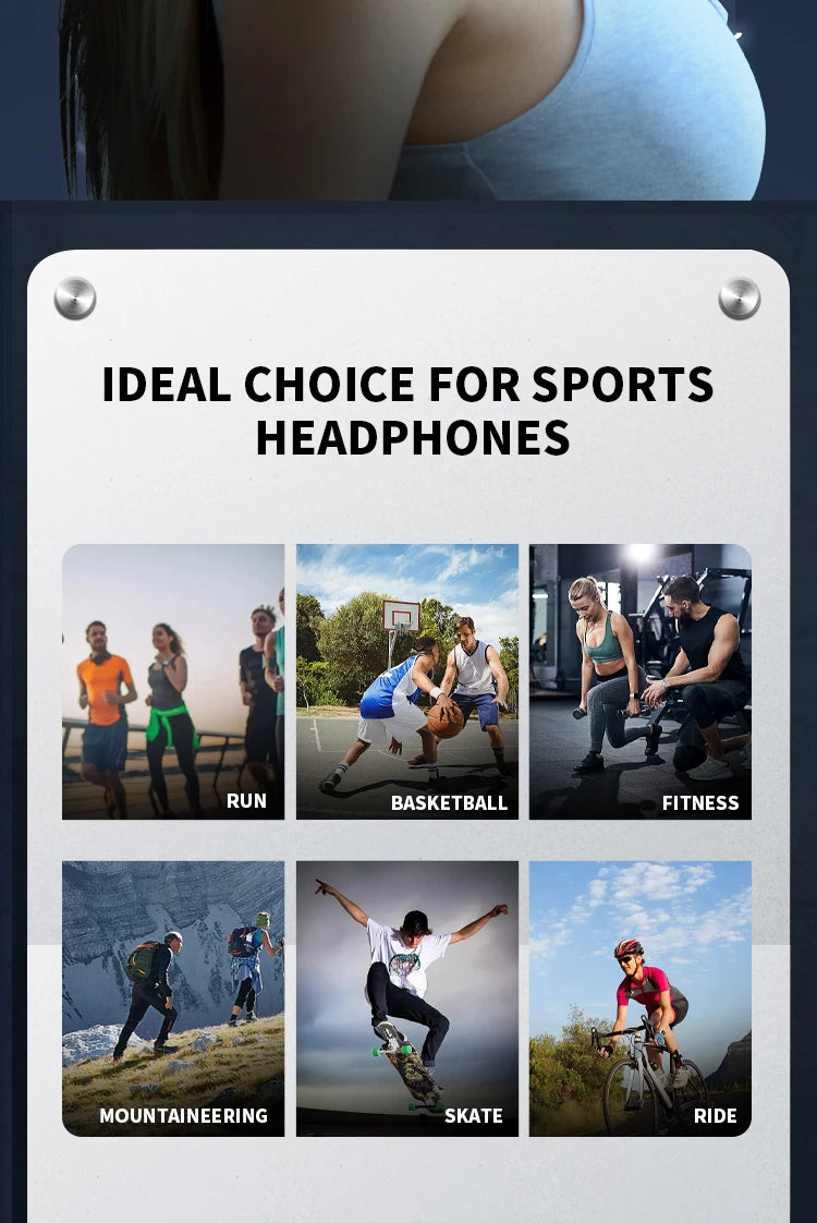 Open-Ear Bone Conduction Sports Headphones