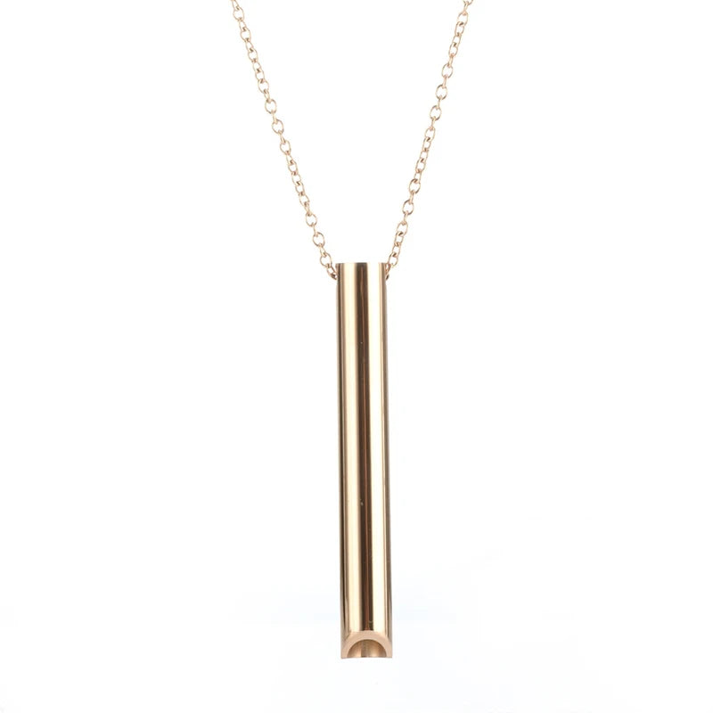Stainless Steel Mindfulness Whistle Pendant
