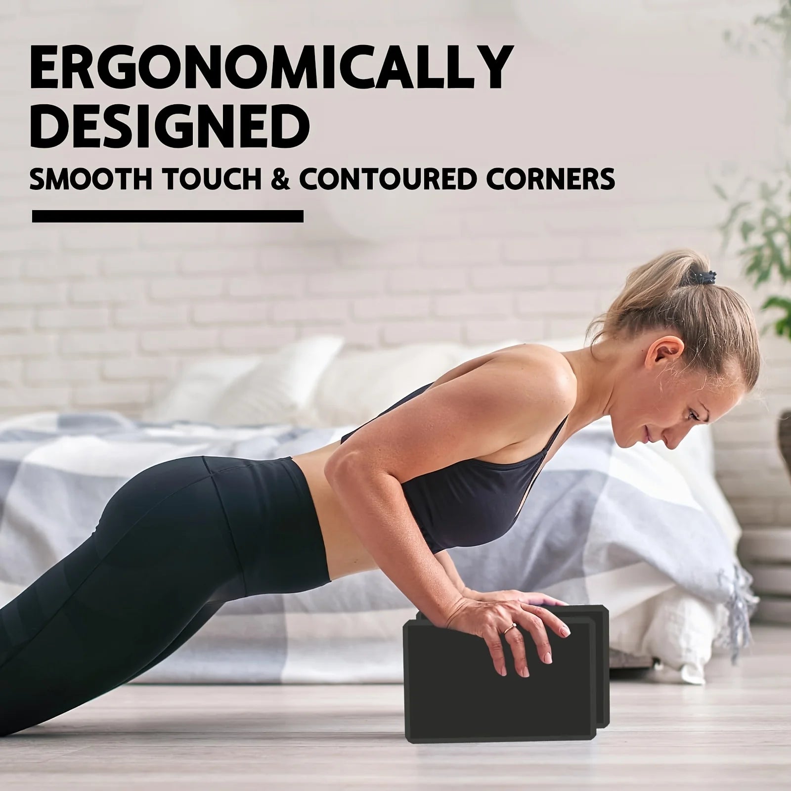 High-Density Foam Yoga Blocks – Set of Two