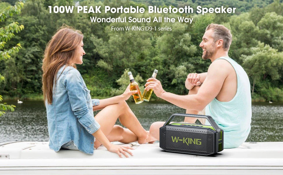 W-KING D9-1 Premium Portable Bluetooth Speaker System 100W