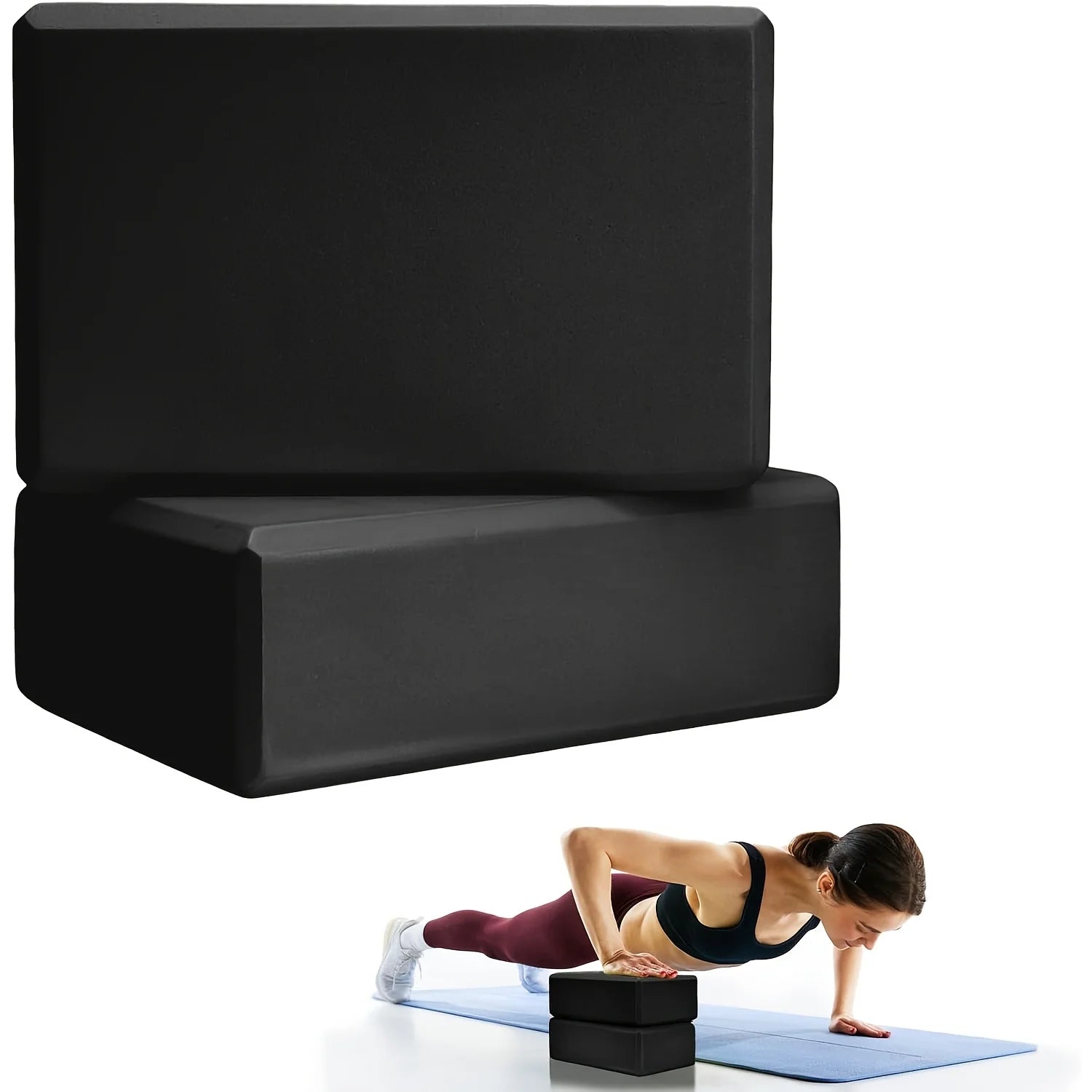 High-Density Foam Yoga Blocks – Set of Two