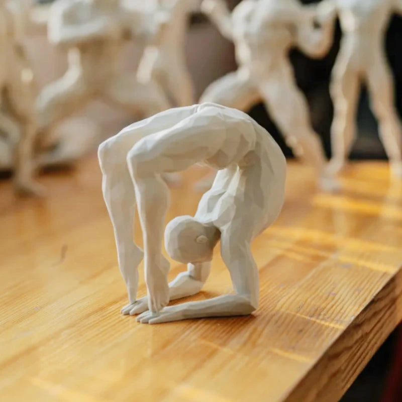 Minimalist Yoga Figurine — 3D-Printed Contemplative Accent