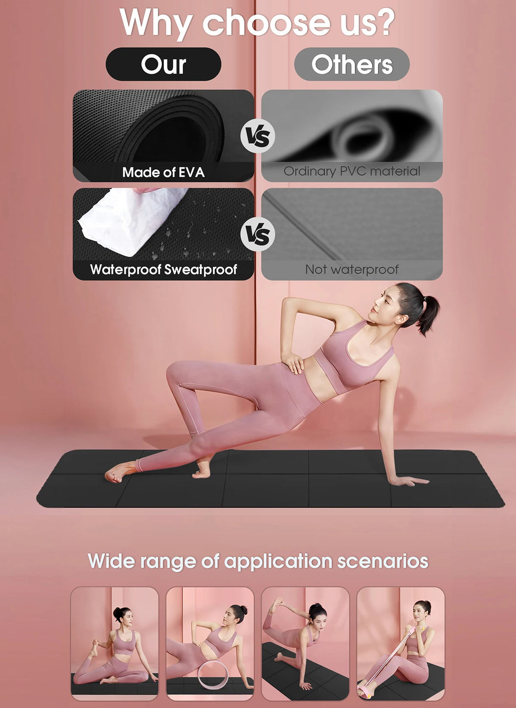 4 mm EVA Yoga Mat — Soft Anti-Slip Practice Surface