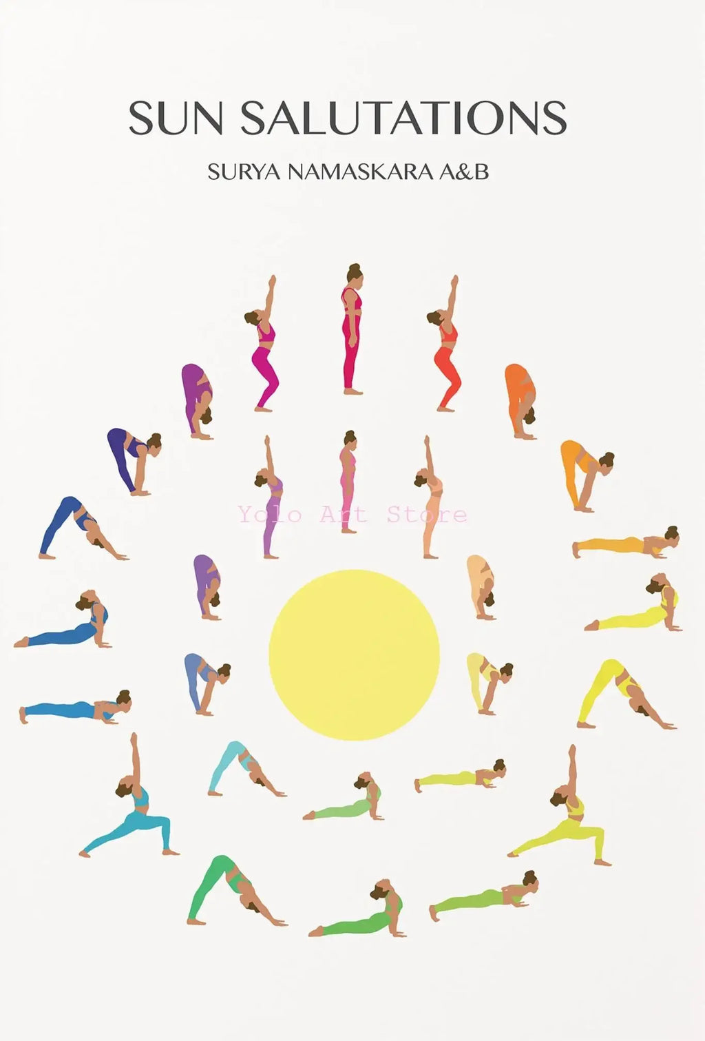 Yoga & Chakra Meditation Canvas Wall Art