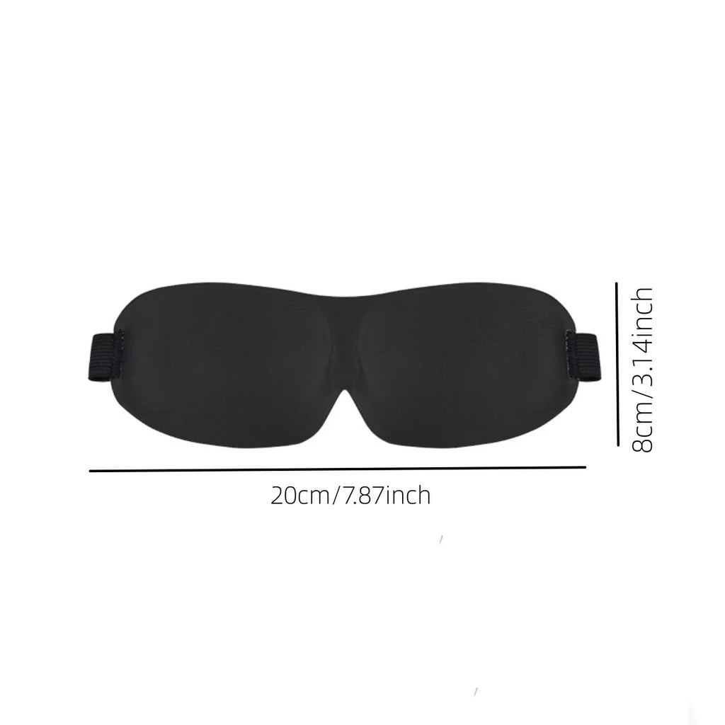 3D Contoured Light-Blocking Sleep Mask