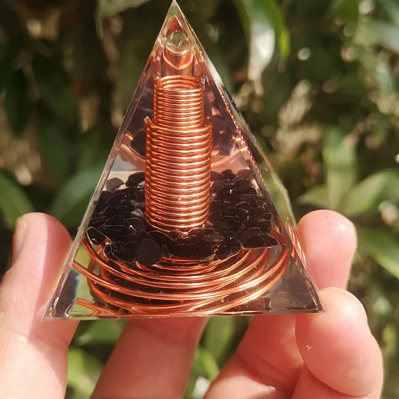 Crystal Pyramid for Meditation & Mindful Décor