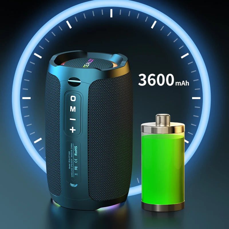 Portable 20W Bluetooth Speaker with 360° Stereo Sound