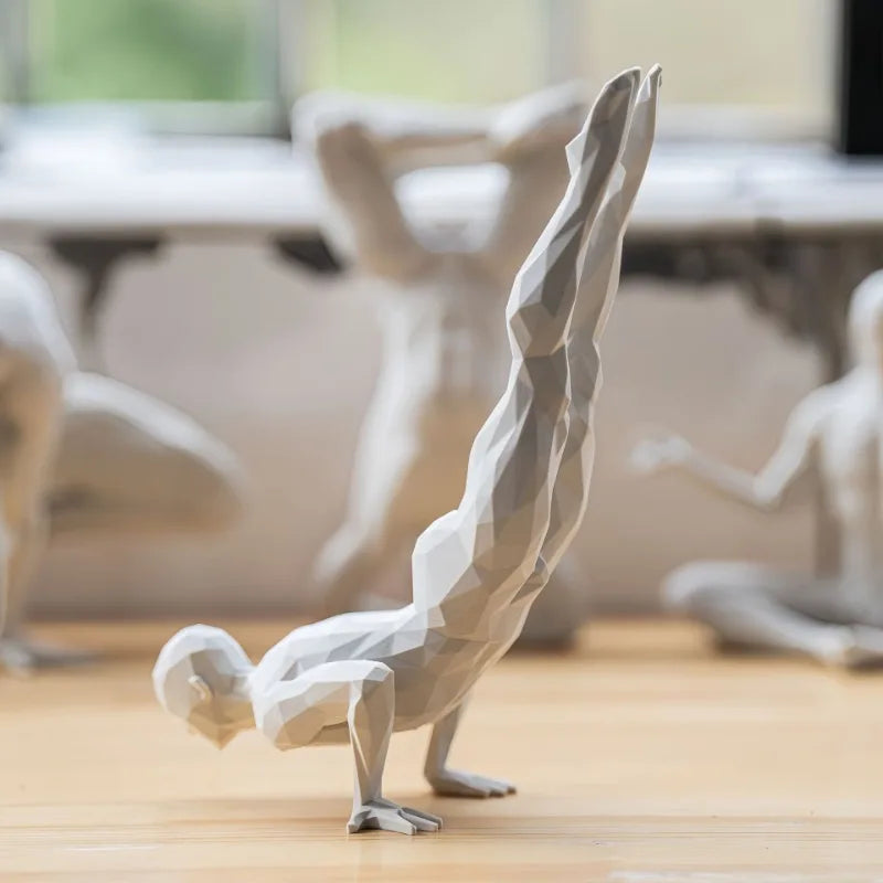 Minimalist Yoga Figurine — 3D-Printed Contemplative Accent