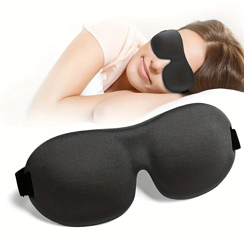 3D Contoured Light-Blocking Sleep Mask