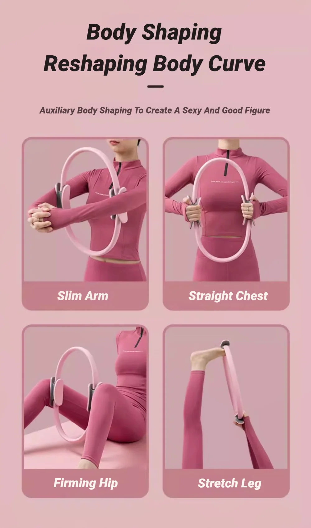 Ergonomic Pilates Resistance Ring